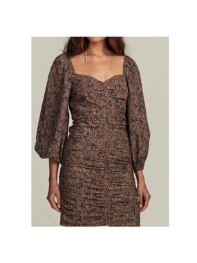 Veronica Beard Nadi dress, Cinamon Multi, Size 0 016